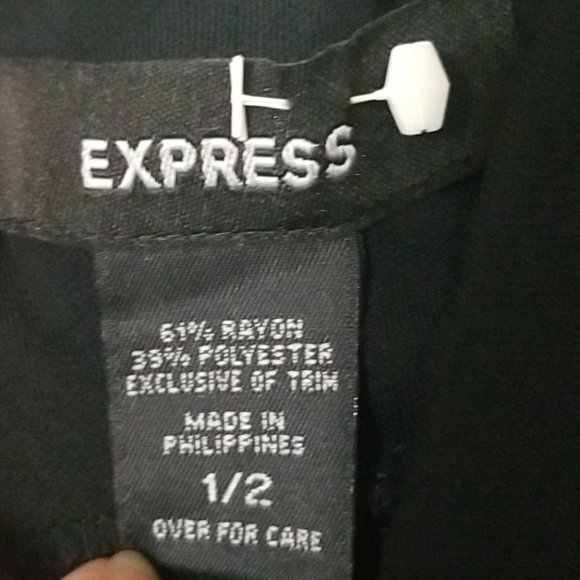 Express Black Dress with Lace Straps - Picture 5 of 5